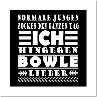 Bowlen Geschenkidee Sport Männer Jungs Posters and Art